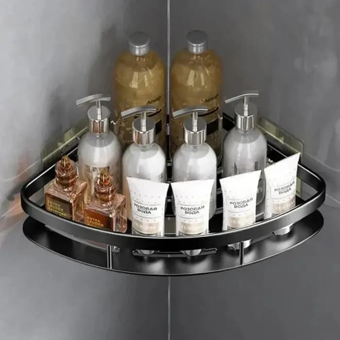 Étagère de salle de bain en alliage d'aluminium