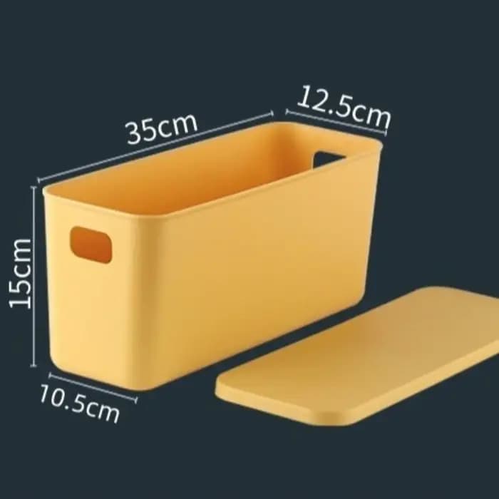 Boîte de rangement étroite et longue en plastique avec couvercle pour sous-vêtements