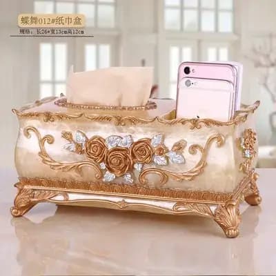 Boîte de rangement de luxe en résine de style européen