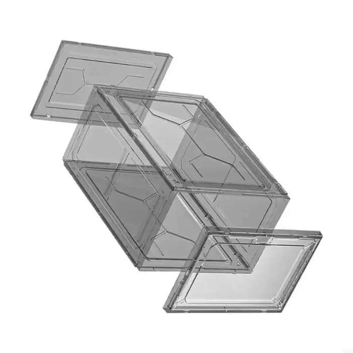 Boîtes à chaussures fonctionnelles en plastique avec couvercles anti-poussière