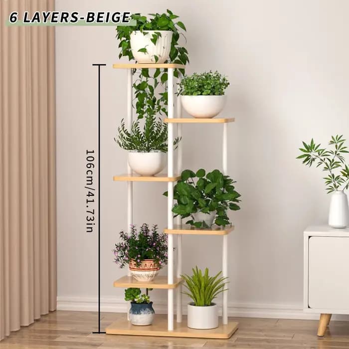 Support pour plantes, étagère en bois pour fleurs, 5/6/8 niveaux, présentoir, étagère de rangement,