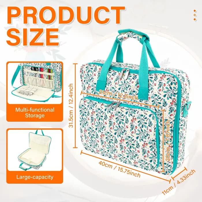 Sac de rangement pour fournitures de couture et d'artisanat, sac à outils de couture de grande capac