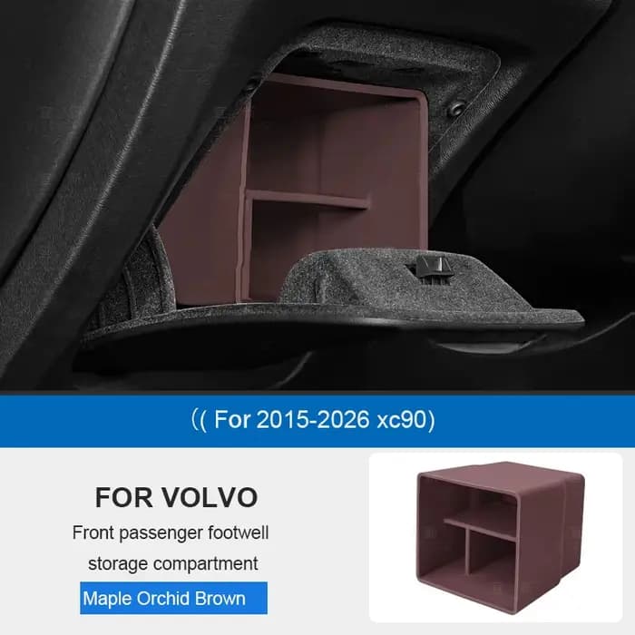 Boîte de rangement pour voiture Volvo S90 XC90 V90, boîte de rangement inférieure du conducteur, boî