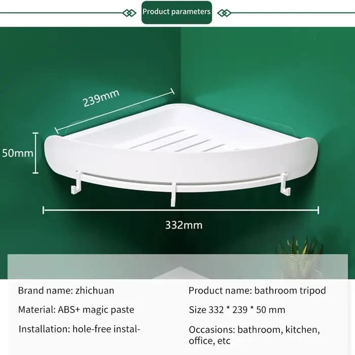 Étagère d'angle en plastique