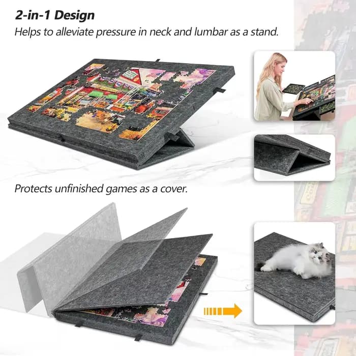 Table de Puzzle Portable avec 6 tiroirs de rangement