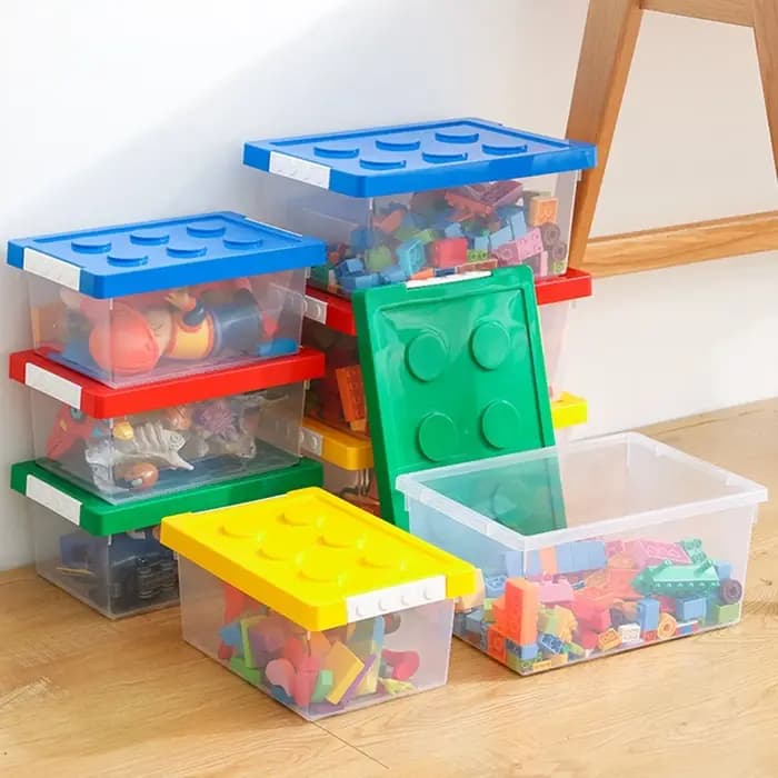 Boîte de rangement de blocs de construction pour enfants