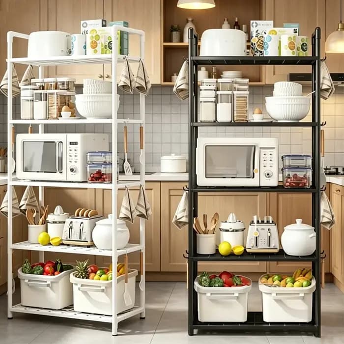 Étagères de rangement multi-étages pour la cuisine