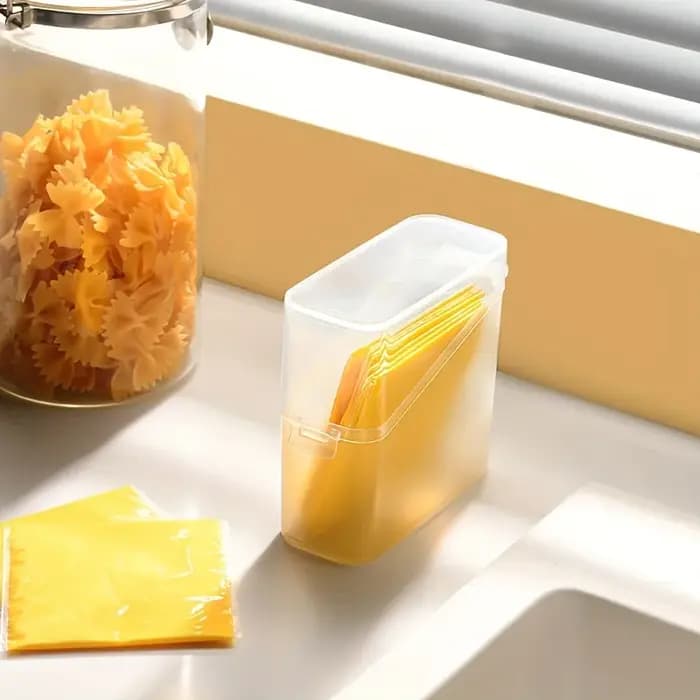Boîte de rangement à couvercle transparent incliné de style japonais | Organisateur de stockage de café et de thé au