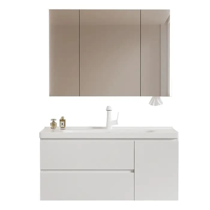 Designs organisés armoires de salle de bain tiroirs vanités conteneurs de rangement