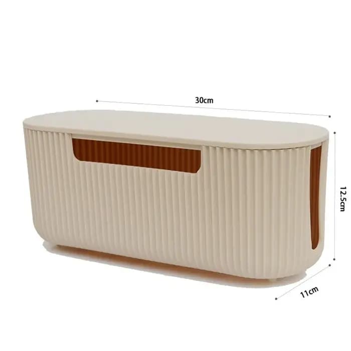 Boîte de rangement de câbles de bureau de qualité avec couvercle
