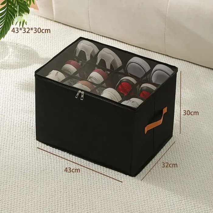 Boîte de rangement de chaussures pliable – Organisateur anti-poussière