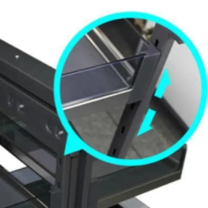 Supports de rangement d'angle extractibles