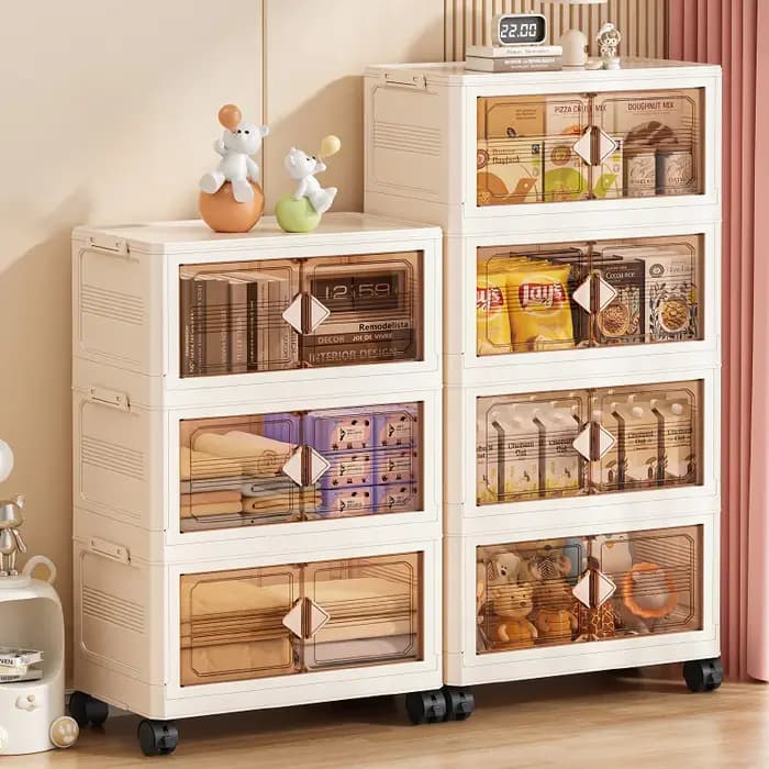 Boîte de rangement pliable en plastique de 55cm de largeur