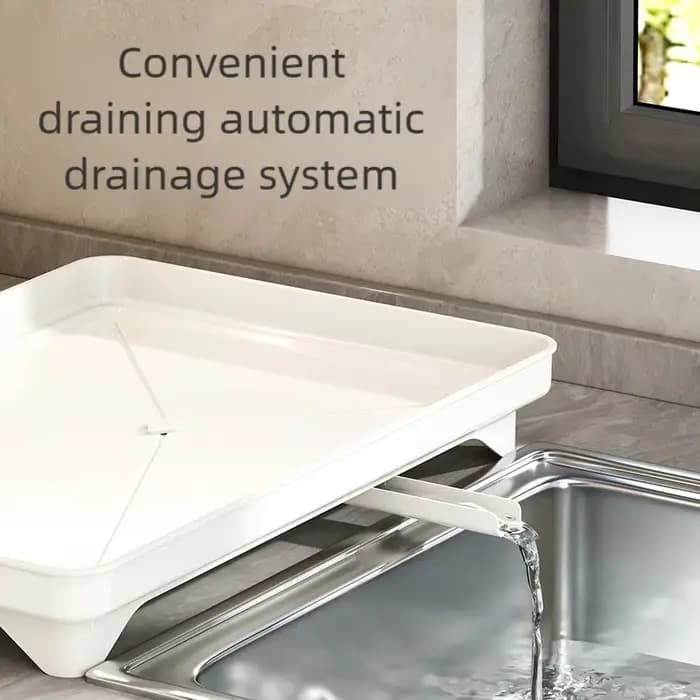 Étagère de rangement de cuisine en acier inoxydable, boîte de rangement pour bols et assiettes, égouttoir, étagère de rangement multifonctionnelle pour la maison