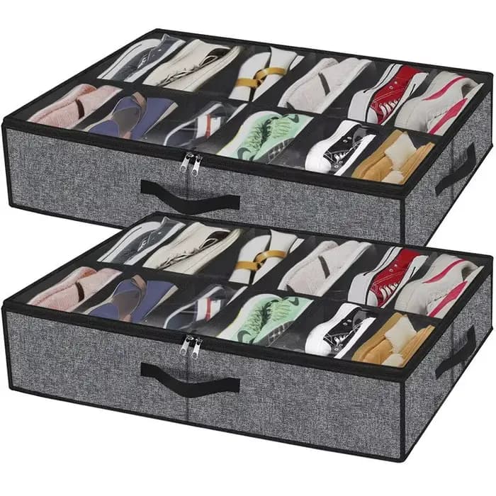 Boîte de rangement de chaussures pour sous le lit