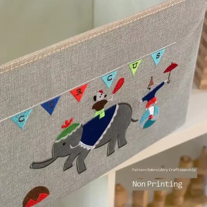 Hler-Boîte de rangement pour livres pour enfants avec couvercle