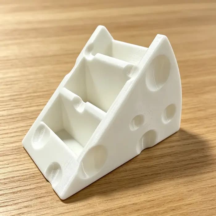Boîte de rangement pour télécommandes en forme de fromage, support de rangement multi-compartiments pour télécommandes de bureau, support de téléphone mignon en forme de fromage