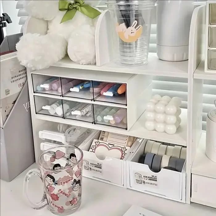 Organisateur de papeterie Double couche
