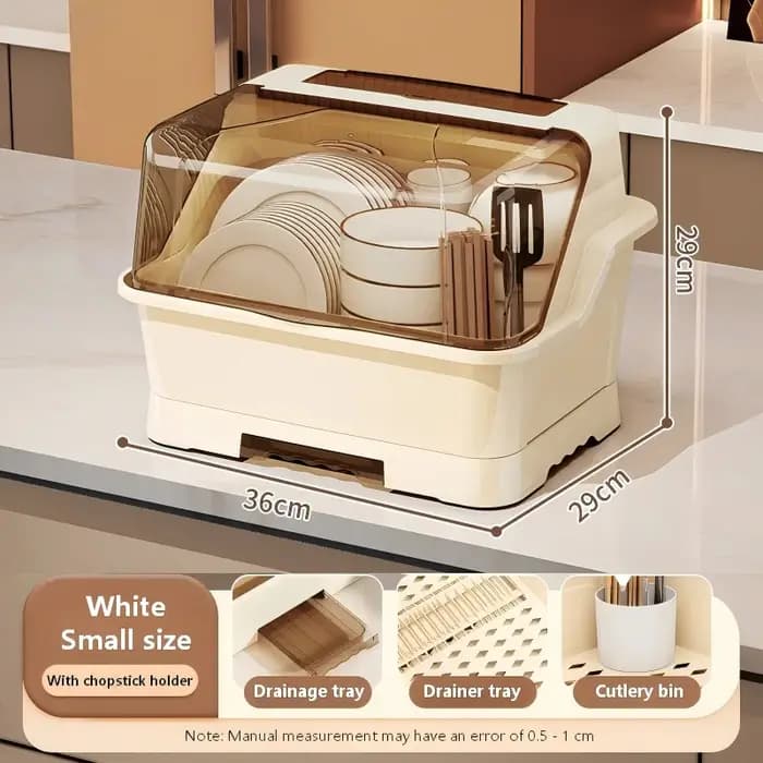 Nouvelle boîte de rangement multifonctionnelle pour cuisine, support de bol avec plateau d'égouttage