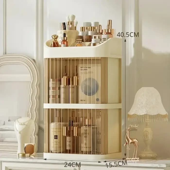 Boîte de rangement de maquillage de grande capacité