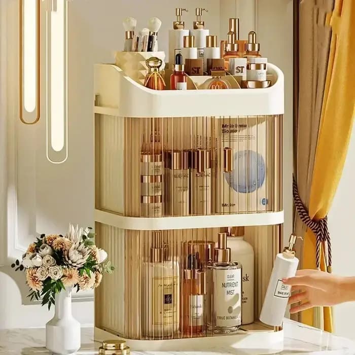 Boîte de rangement de maquillage de grande capacité