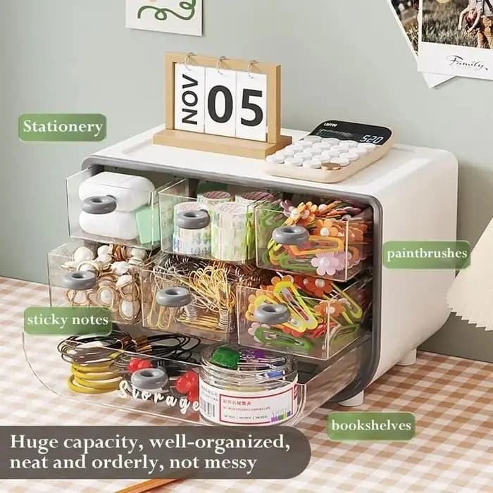 SunOfficiJewelry-Boîte de Rangement de Bureau Synchronisée