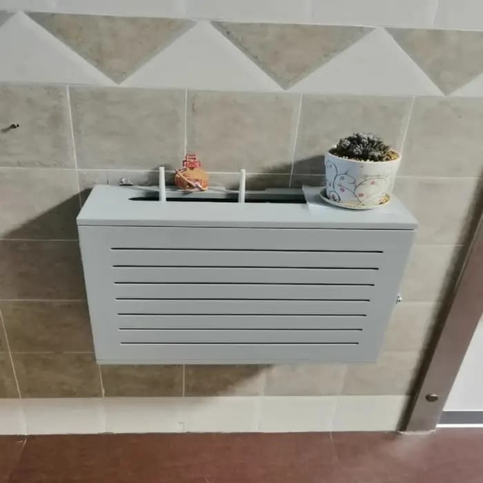 Boîte de rangement multimédia en bois
