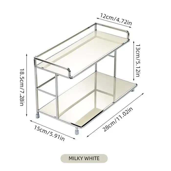 Support de rangement en couches de bureau en métal