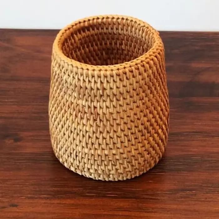 Organisateur de baguettes en rotin pour la maison, pelle, cuillères, couteaux à dîner, fourchettes, vaisselle, boîte de rangement, paniers de rangement