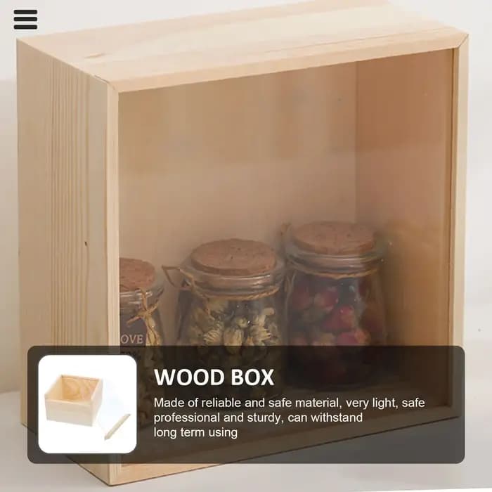 Boîte à bijoux en bois inachevé, étui avec couvercle au trésor, rangement de cadeaux souvenirs, artisanat, ombre vierge, banque décorative