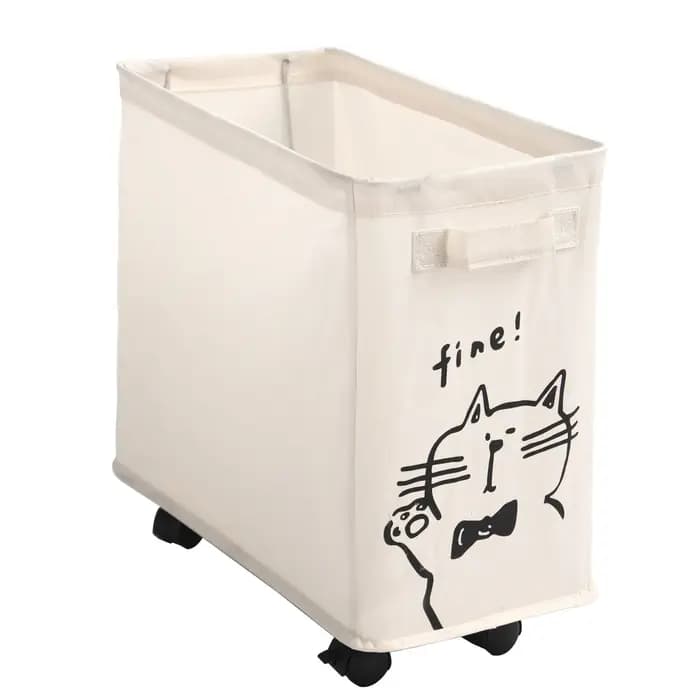 Chariot de rangement mobile sur roulettes avec porte-sacs sous le bureau