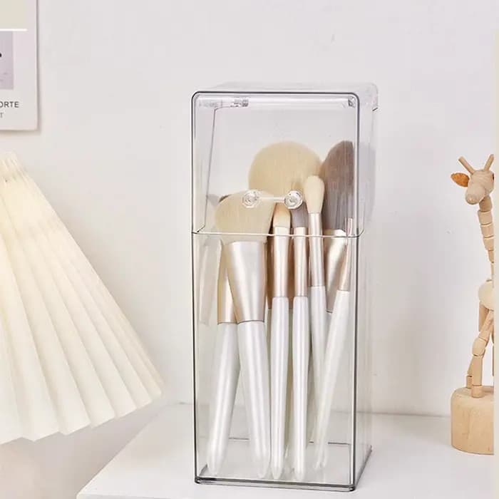 Boîte de rangement pour pinceaux de maquillage