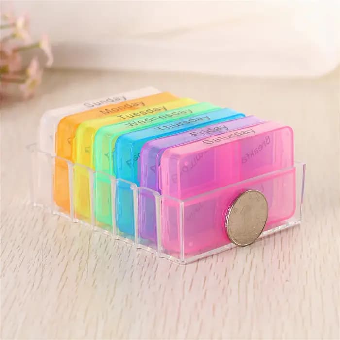 Boîte à médicaments en plastique à 28 compartiments, organisateur de Style tiroir pour le rangement des soins de santé à domicile, étagère organisateur de médicaments