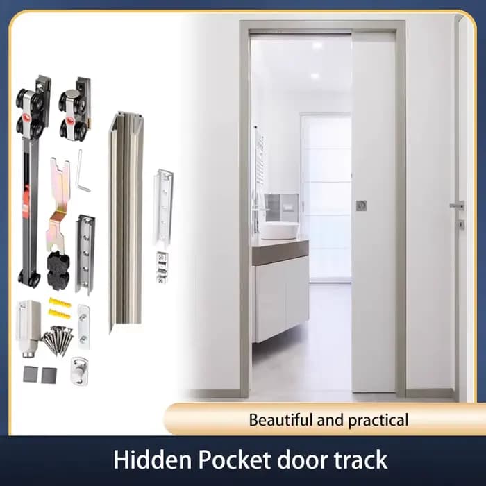 Rail de guidage invisible pour porte coulissante