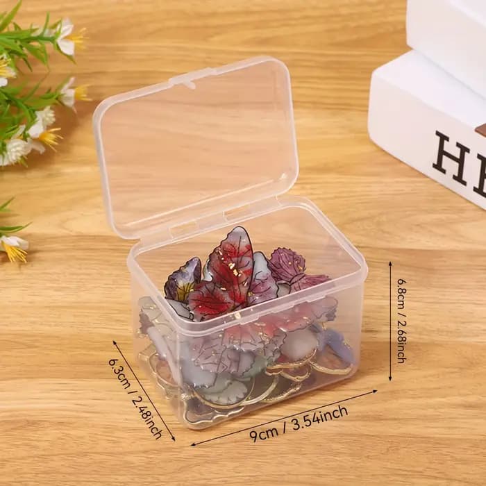Boîtes de rangement en plastique Transparent
