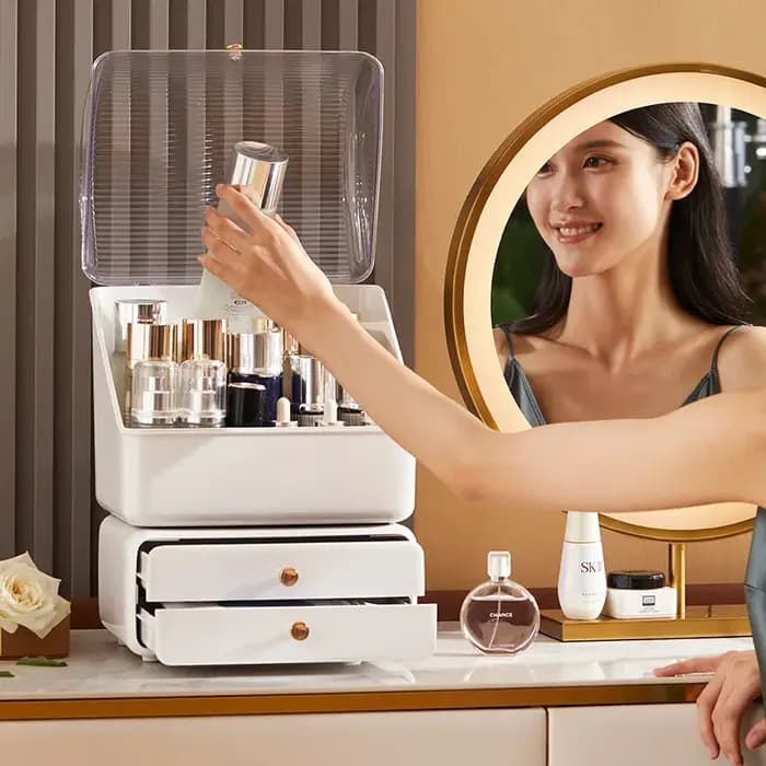 Boîte de Rangement de Cosmétiques de Bureau