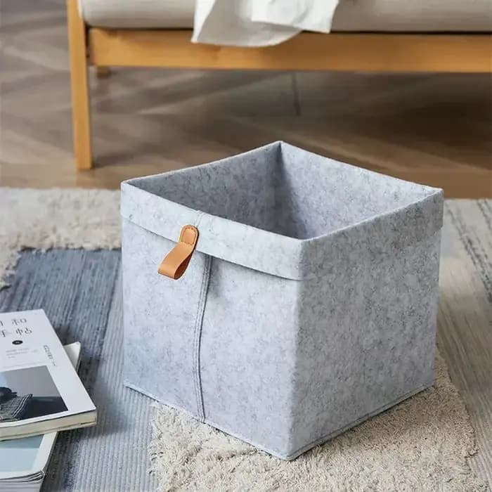 Boîte de rangement en feutre de grande capacité pour vêtements