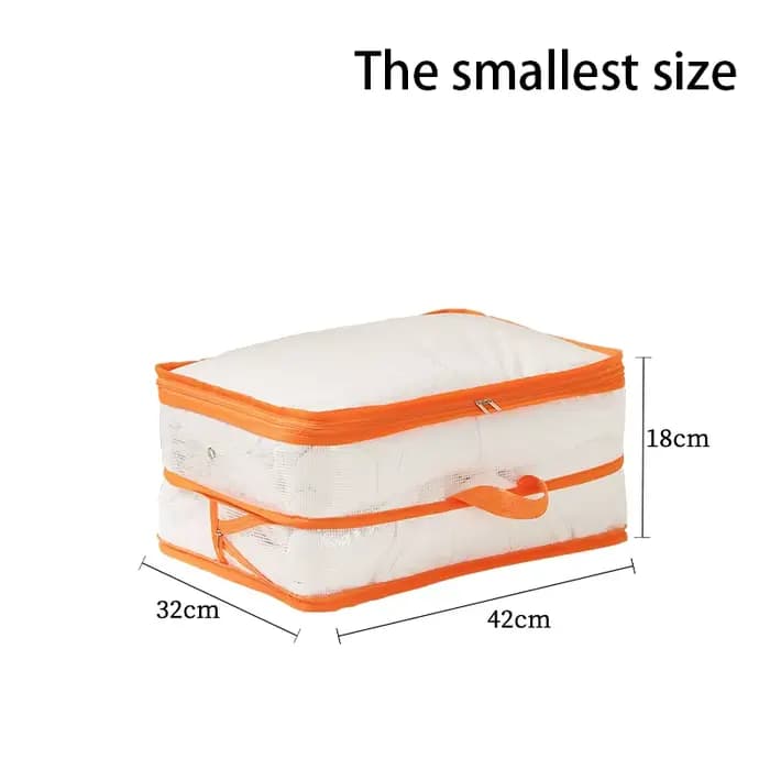 Sac de rangement compressible anti-poussière grande capacité pour couettes et vêtements avec poignée