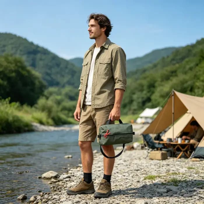 Sac de rangement portable pour camping en plein air
