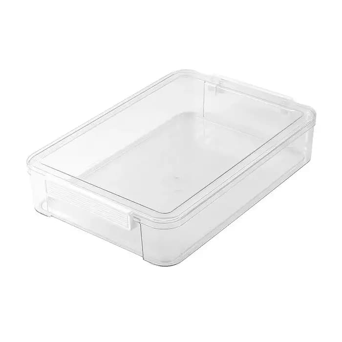 Boîte de rangement transparente A4 pour documents, usage domestique, étui d'archives pour papiers importants, dossier de classement, style moderne et simple, couverture en matériau PET