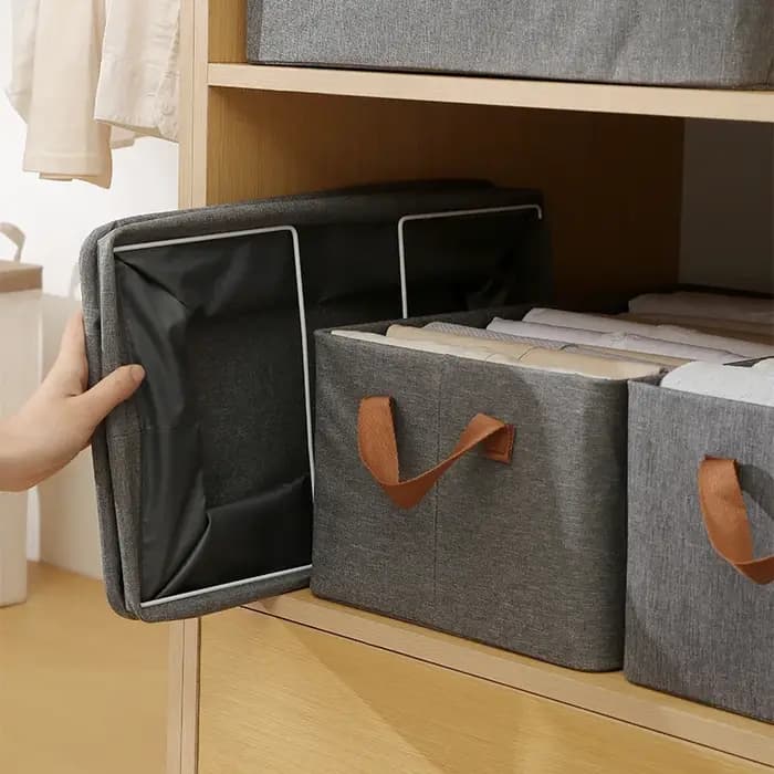 MELStorage-mir de Rangement en Coton et Lin pour Placard Domestique