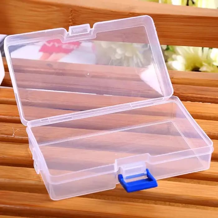5 boîtes de rangement en plastique transparentes pour petits objets