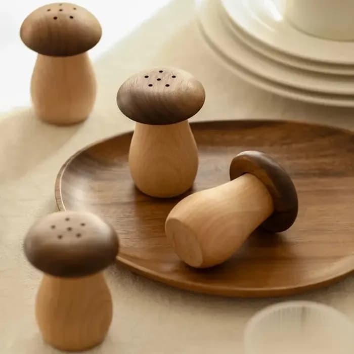 Boîte à cure-dents en forme de champignon avec une opération simple et une bague d'étanchéité qui n'a pas éteinte