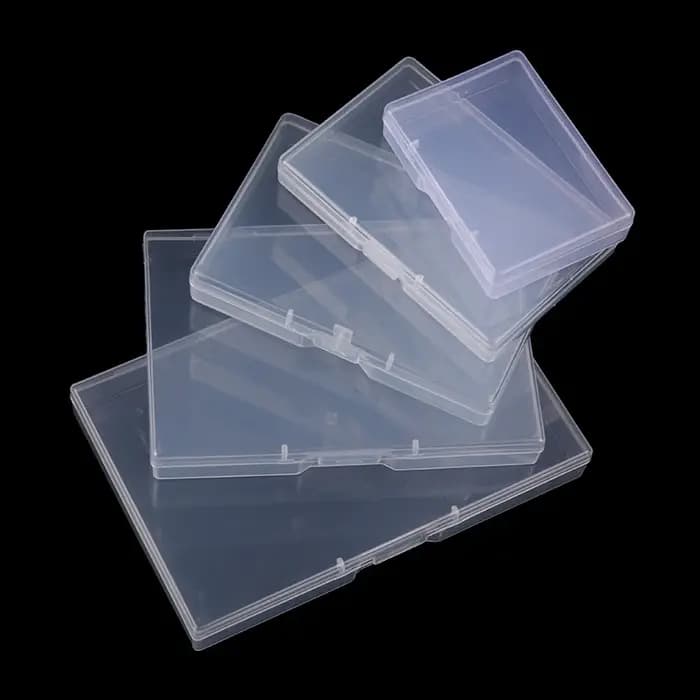 Boîte en plastique transparente, boîte d'emballage rectangulaire translucide, étui de rangement, anti-poussière, Durable, solide, conteneur de bijoux