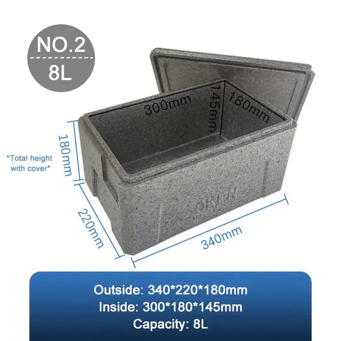 Boîte Isolante en Mousse Bionickel able de Qualité Alimentaire, Boîtes de Rangement des citrouille e