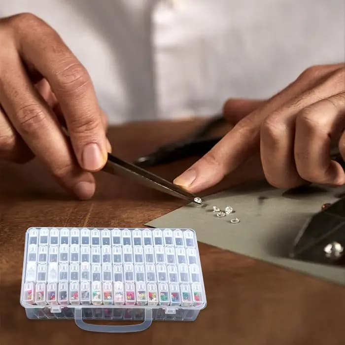 Boîtes de rangement pour peinture au diamant