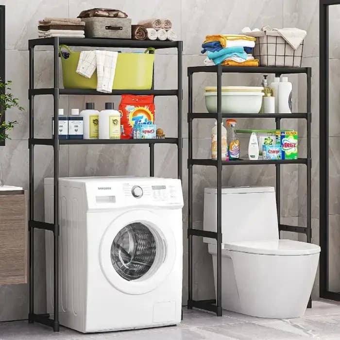 Étagère de rangement multi-niveaux pour toilettes