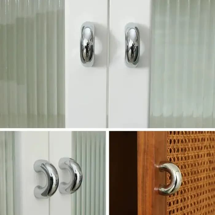 Poignées de meuble en laiton rétro minimalistes en forme de fer à cheval pour armoire à chaussures, tiroirs et portes de placard