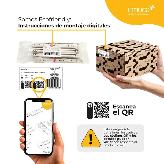 Emuca Espagne Étagère à chaussures latérale amovible en acier titane quartz droit pour armoires et dressings