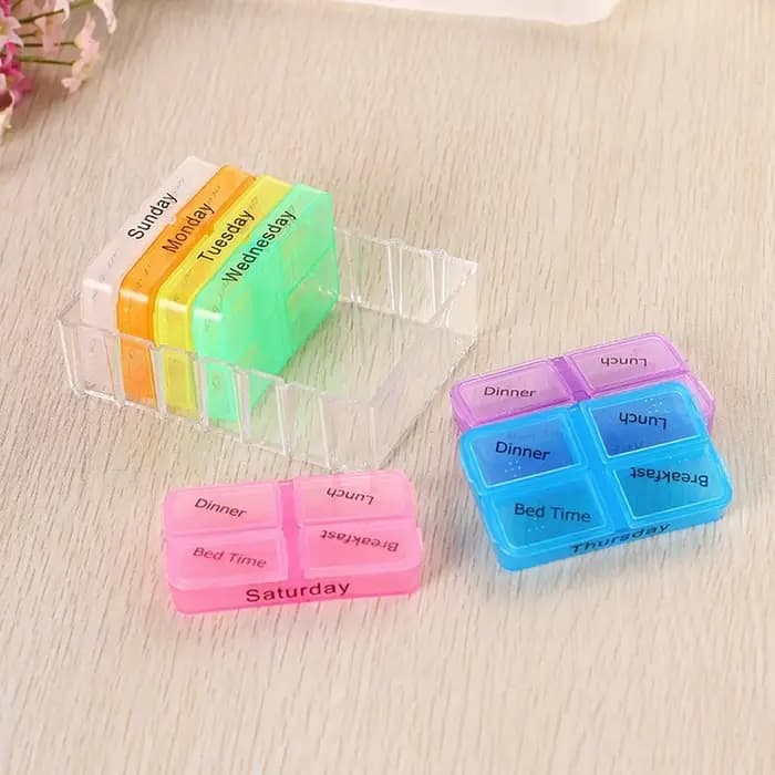 Boîte à médicaments en plastique à 28 compartiments, organisateur de Style tiroir pour le rangement des soins de santé à domicile, étagère organisateur de médicaments
